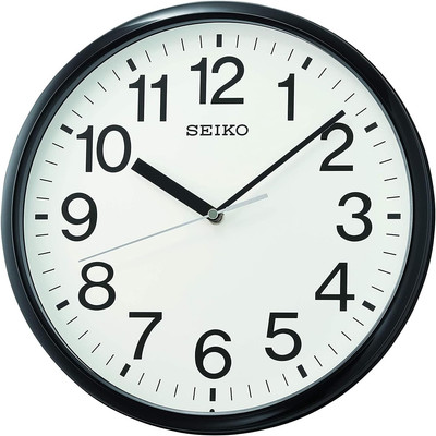12 Inch Business Wall Clock, Black