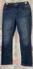 Cat  Jack Boys Size 12 Husky Kids Blue Jeans Pants-Adjustable Waist
