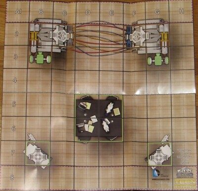 NOWHERE OMEN'S DOMAIN / TEEN TITANS TOWER LABORATORY LEVEL 8X8 Map DC HeroClix
