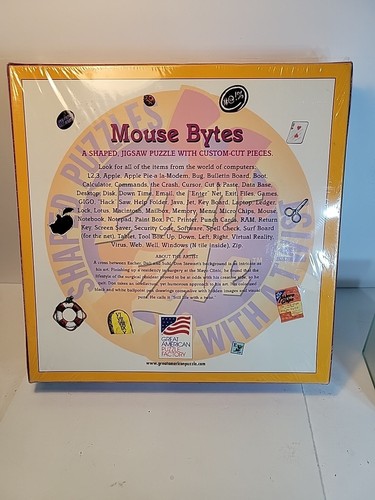 Mouse Bytes 350 Piece Cork Backed Custom Cut Great American Puzzle Factory - Picture 2 of 5
