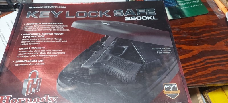KEY LOCK BOX FOR PISTOL---HORNDAY 2600KL