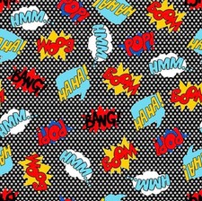 Blank Quilting - Superheroes Wear Masks - 1613 Words - Fat Quarter