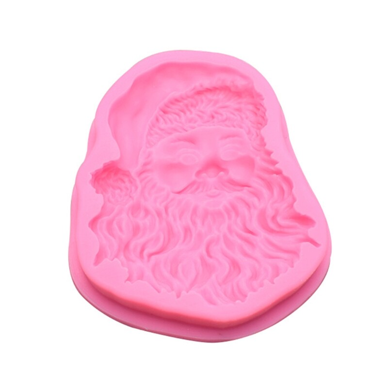 Santa Epoxy Resin Mold Handmade Cake Decorations Silicone DIY