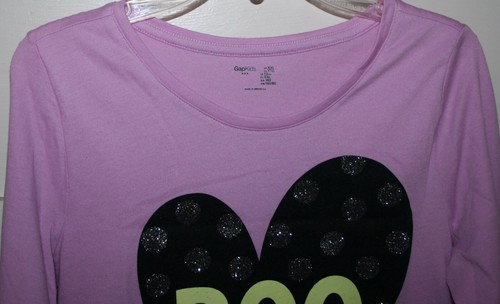 Gap Kids Girls Top Long Sleeved Boo Light Purple Size 13/14 - Picture 4 of 5