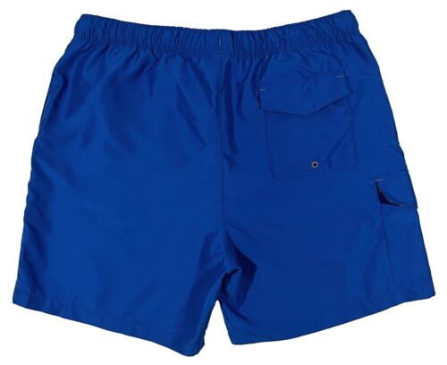 Traje de baño para hombre TOMMY BAHAMA azul mar salpicaduras bañador bolsillos M mediano nuevo con etiquetas NUEVO - Imagen 3 de 4