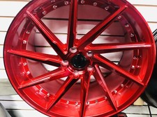 Rims Wheels Candy Red Staggered 5x114.3 19x8.59.5 Inch 35mm Ipw Wheel Rim
