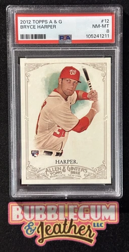 2012 TOPPS ALLEN & GINTER #12 BRYCE HARPER ROOKIE RC PSA 8