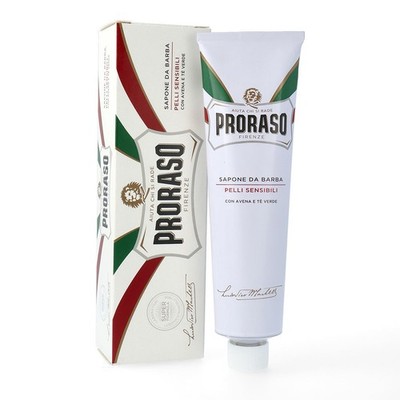 PRORASO Rasierseife Tube Sensible Haut Pelli Sensibili 150ml grüner tee & Hafer