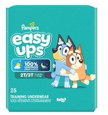 Pampers Easy Ups Training Underwear, Boys, Size 2T-3T, 25 CT