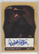 2023 Leaf Art of Sport Gold Spectrum Holofoil 1/1 Richard Petty Auto HOF 7uo