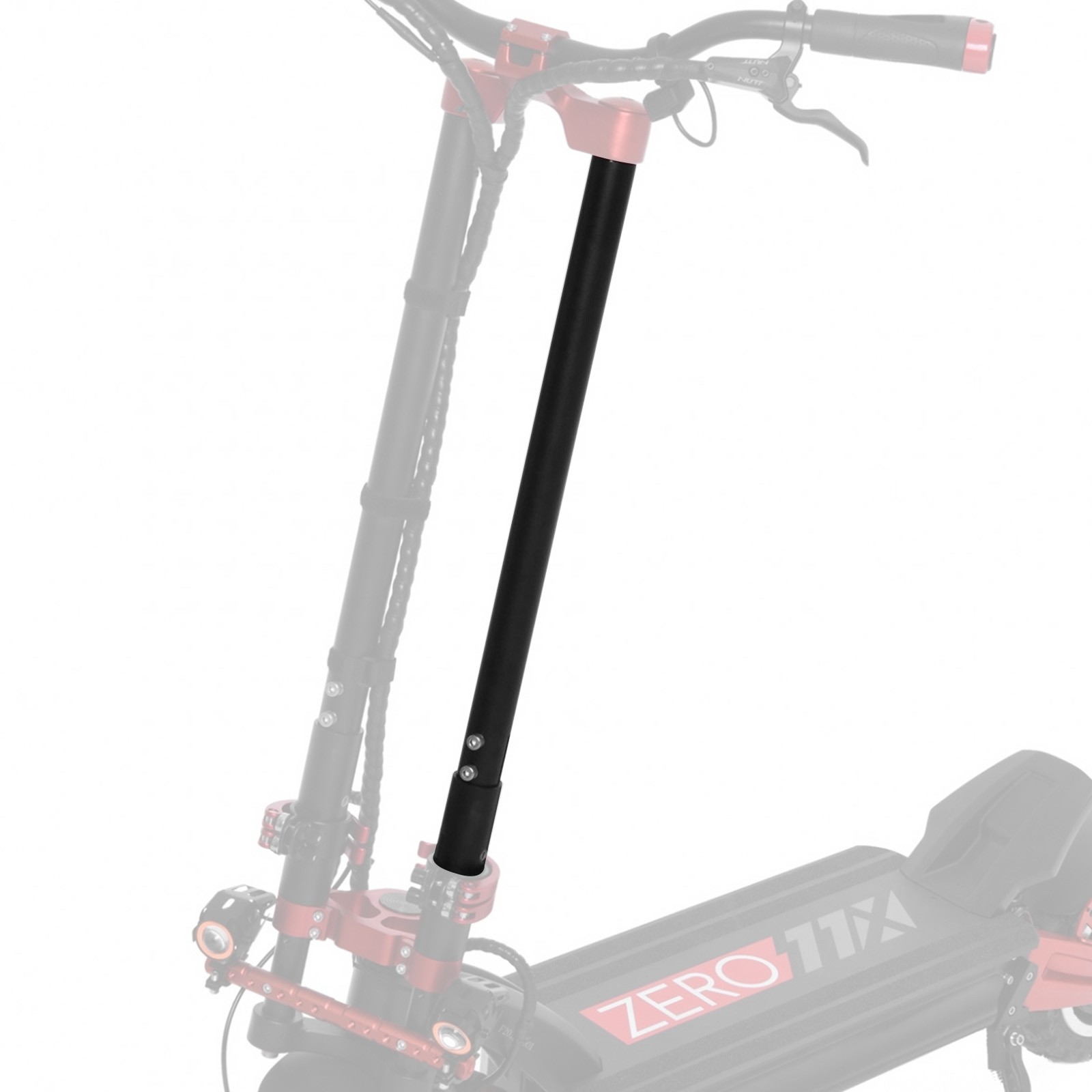 Potence Zero pour Trottinette Zero 11X Colonne de Direction Originale Noir - 4