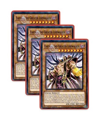 Yugioh! Earthbound Greater Linewalker LDS3-EN049 (Common) 1st Ed 3x