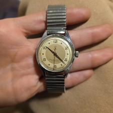 Vintage Ancre Militär-Stil Uhr - 15 Rubis - Mechanisch - Läuft!