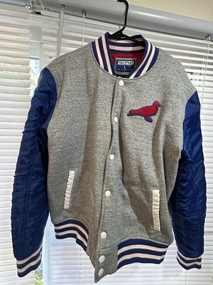 Staple Pigeon Varsity Jacket True Blue Size Large