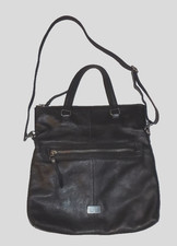 vintage FOSSIL DAWSON Foldover Leather crossbody messenger bag satchel purse