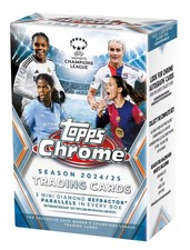 2024-25 Topps Chrome UEFA Women's Champions League Soccer Blaster Box