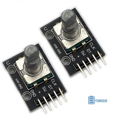 2x KY-040 Rotary Encoder Modul für Raspberry Pi und Arduino - Metall Drehknopf