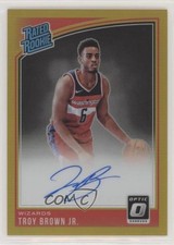 2018 Panini Donruss Optic Gold Prizm Signatures 2/10 Troy Brown Jr #192 Auto l4z