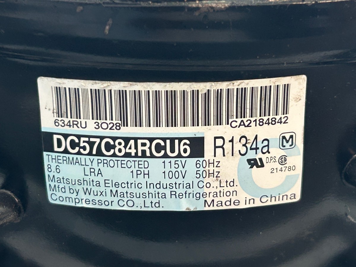 GE Refrigerator Compressor Matsushita P# DC57C84RCU6 WR87X20798 | eBay