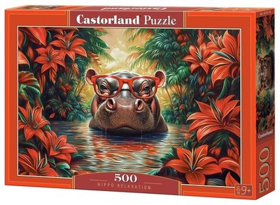 NEW CASTORLAND Jigsaw Puzzle 500 Pieces 9+ Ages Hippo Relaxation