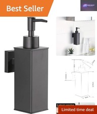 Modern Wall-Mounted 304 Stainless Steel Liquid Soap Dispenser, 322.5ml Capacity
