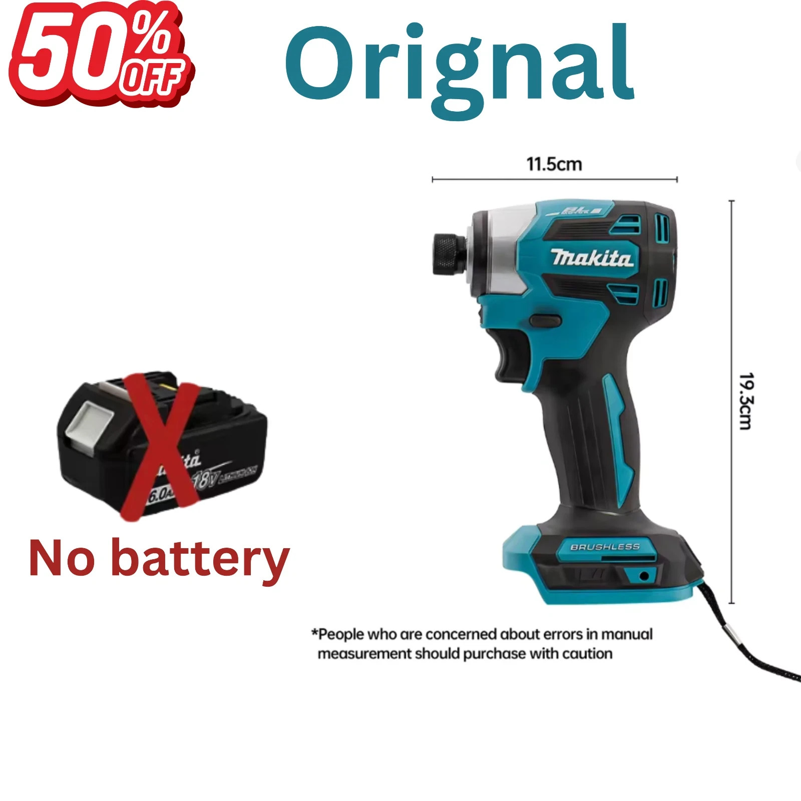 Makita DTD173 18V Brushless Cordless Impact Driver &ndash; 180Nm (Tool Only)