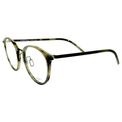 Flexon B2024 Mens Plastic Eyeglass Frame 021 Grey Horn 50-23 Memory Metal