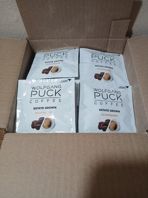 (QTY 100) Wolfgang Puck Coffee Pods, Estate Grown Decaf BB 9/2027