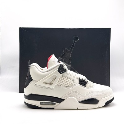 *NEW* Men NIKE Air Jordan 4 Retro ''Flight Club'' SAIL / BLACK (IM4002 100)  