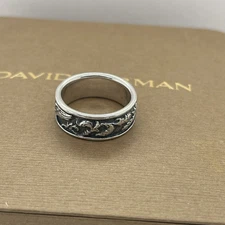 David Yurman 925 Sterling Silver Men’s Petrvs Dragon Griffin Ring Size 9 Vintage
