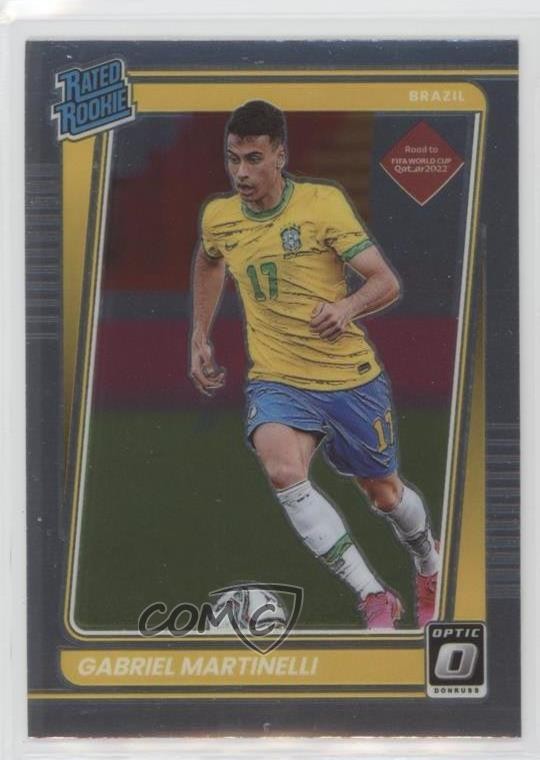 2021-22 Panini Donruss Road to Qatar Rated Rookie Optic Gabriel Martinelli 0ms6