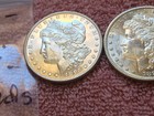 LOT OF 2 x 1881 - S, 1887-P UNC./ BU.  MORGAN 90 % SILVER DOLLAR COINS. LOT # 28 — photo 7