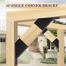 4 Pieces Pergola Brackets 45 Degree Angle Brackets Parts