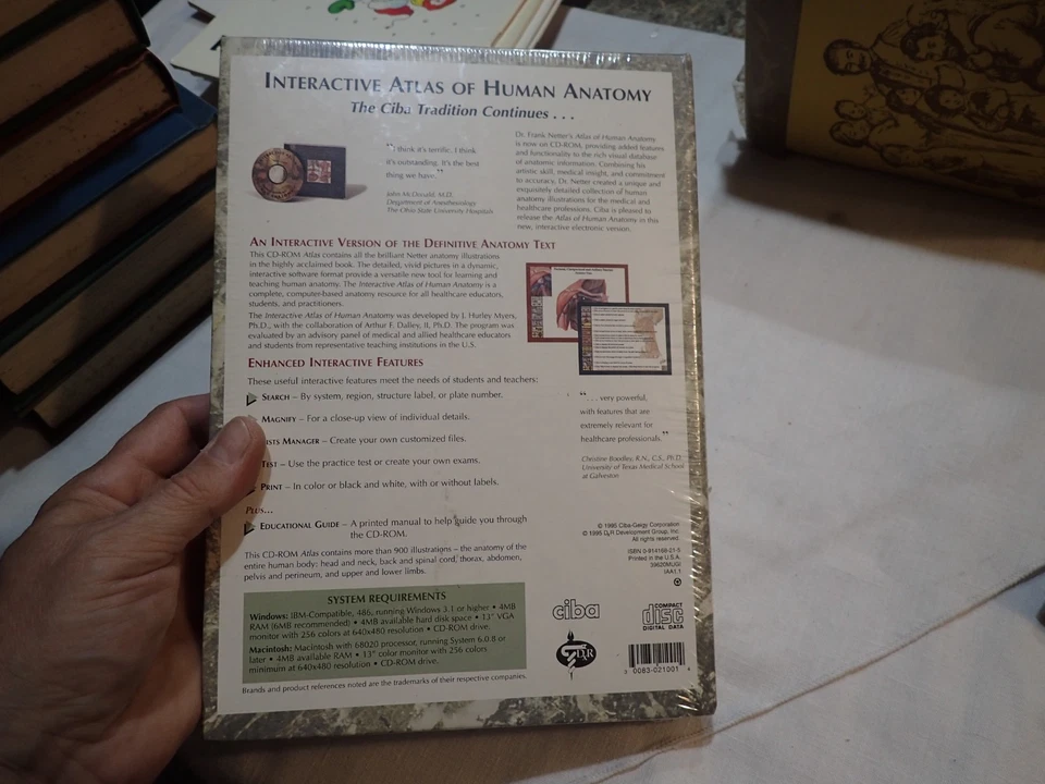 Interactive Atlas of Human Anatomy Frank Netter CD-ROM & Manual - Image 4 of 4