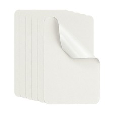 6pcs Waterproof Self-Adhesive Nylon Repair Patch 3 x 2 Inch, White