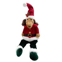 Kantenhocker Weihnachts-Dackel Mann Rot/GrüN/Braun Ca. 60 Cm Weihnachten Advent