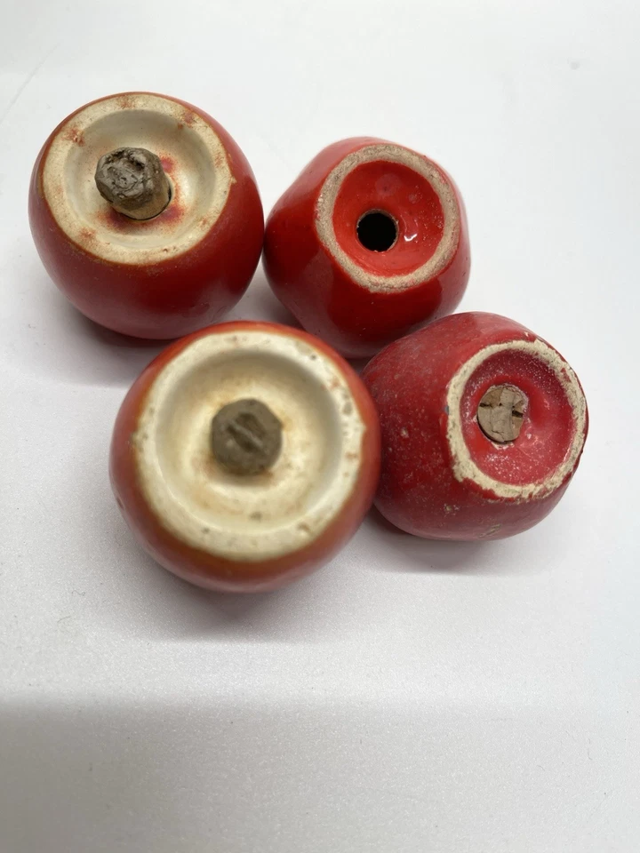 Vintage 1930s Pottery Carlton Ware Red Tomatoes Cruet Salt Pepper Shakers - Image 4 of 4