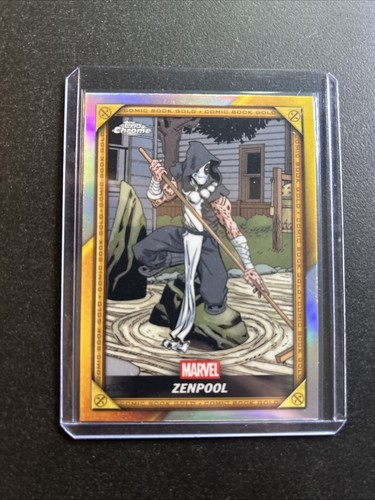 Zenpool [Black] #CB-24 Marvel 2025 Topps Chrome Deadpool Comic Book Gold card