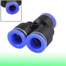 Y Shaped 3 Way 12mm Push in Connect Quick Joint Air Pneumatic Fittings