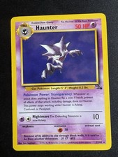 Haunter 21/62 Fossil Unlimited Regular Rare NM/LP Vintage Pokemon Card!
