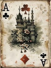 5D Castle Diamond Art Kits for Adults Round Full Drill 11.8X15.7inch, HZS197