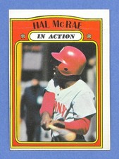 1972 Topps In Action Hal McRae #292 vg
