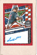 2026 Panini USA S&S H2 Luke Armijo Auto Red Disco #13/25 16U/17U NTDP