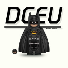 Keaton Batman Custom Minifigure 2 inch Birthday gift for friends keychain