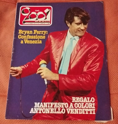 CIAO 2001 42 1979 BRIAN FERRY GUCCINI ERIC BURDON BERT JANSCH PLAKAT VERKAUF