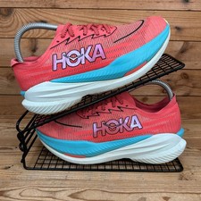 Hoka One One Trainers Womens Size UK 6 Mach X2 Grapefruit Coral Running Marathon