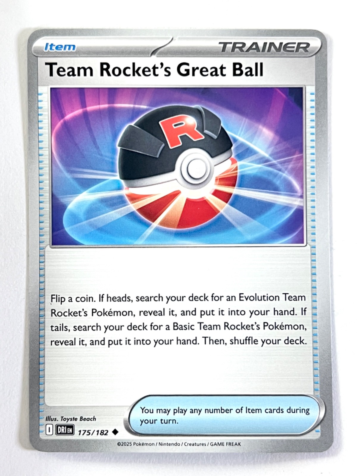 Team Rocket’s Great Ball 175/182 Destined Rivals Uncommon - Pokemon Near Mint NM