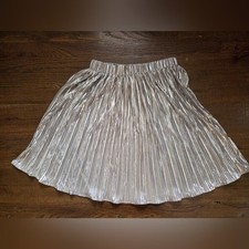 H M Girls 12/14Y Silvery Party Skirt