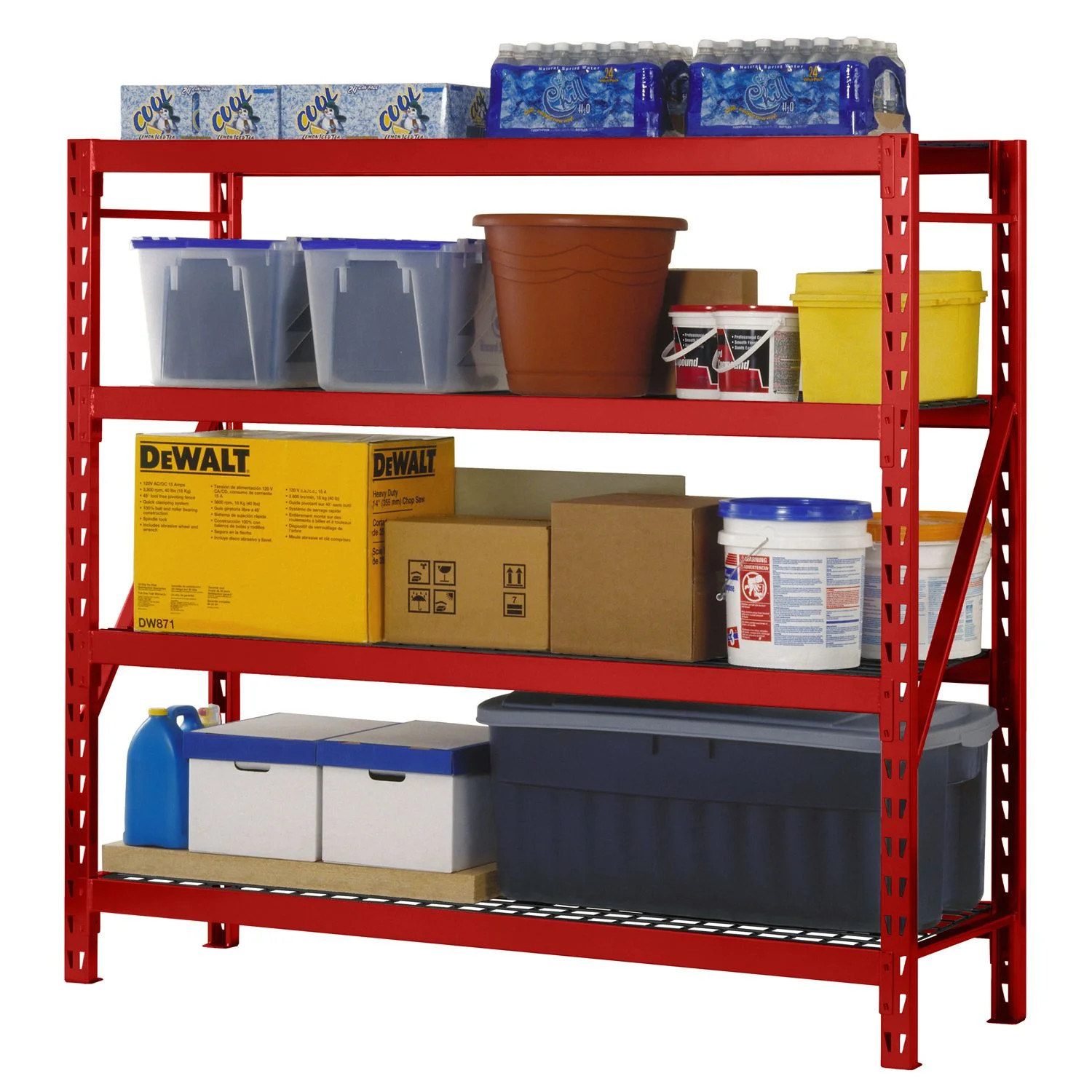Edsal 440829 4 Level Welded Storage Rack with Adjustable Wire Shelves 40990₽