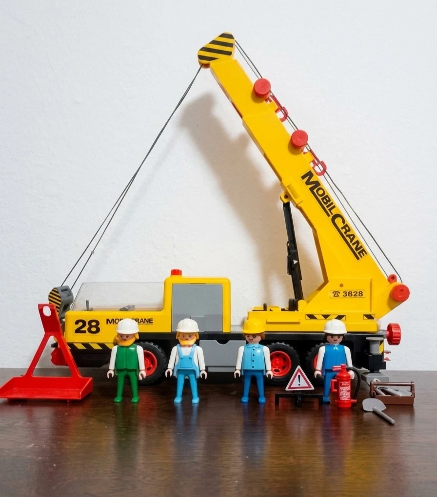 Playmobil Mobil Crane / プレイモービルクレーン車3761 Playmobil 3761 Mobil Crane Construction Set Vintage 1990 Used
